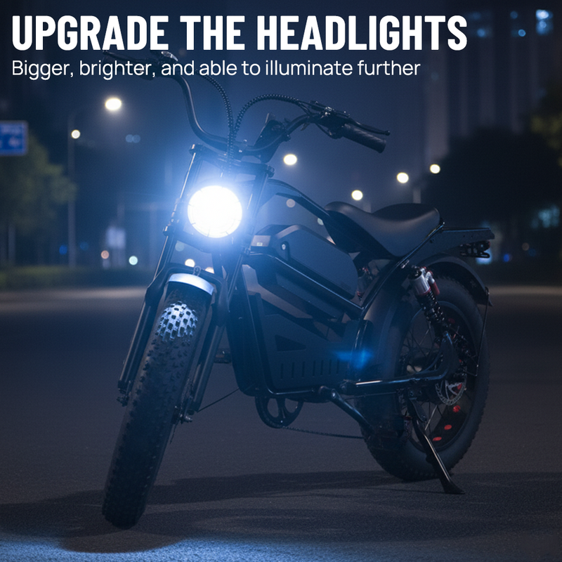 Load image into Gallery viewer, PORIYA Electric Bicycle Ebike 48V 2000W Mountain Bike 20" Fat Tire Shimano 7 Speed
