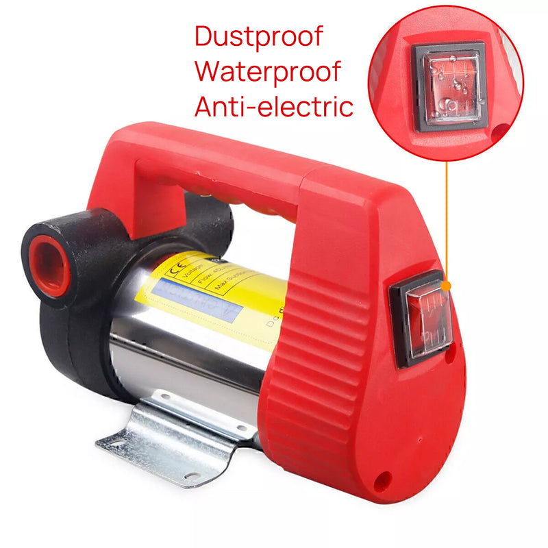 Load image into Gallery viewer, PORIYA 12V Diesel Transfer Pump Extractor Oil Fuel Electric Bowser Auto Car DC 45L/min
