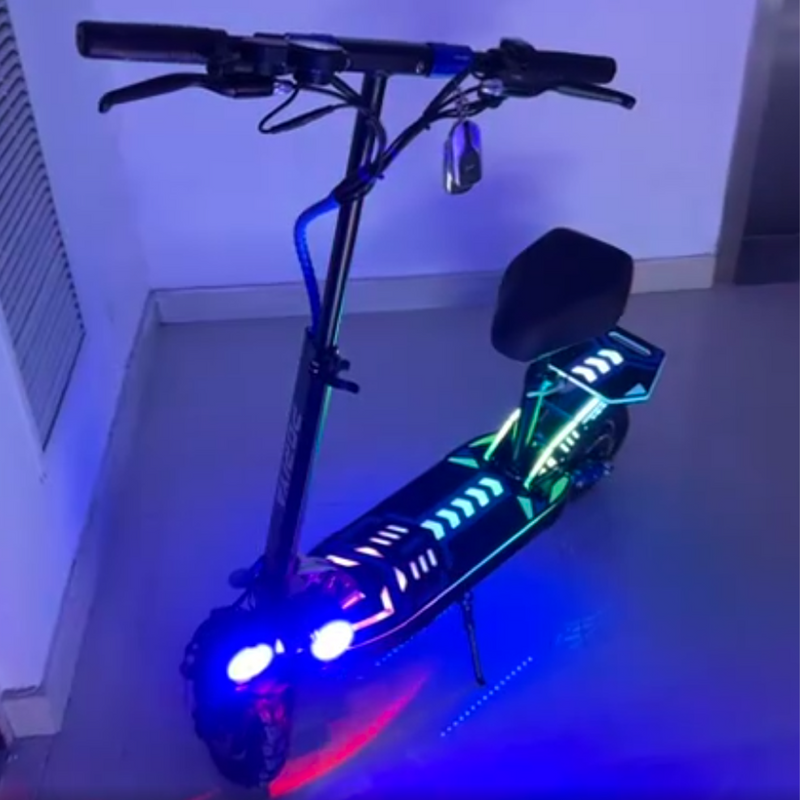 Load image into Gallery viewer, PORIYA NEW Electric Scooter w/RGB Light 2000W 50KM/H Foldable Adult Off Road E-Bike
