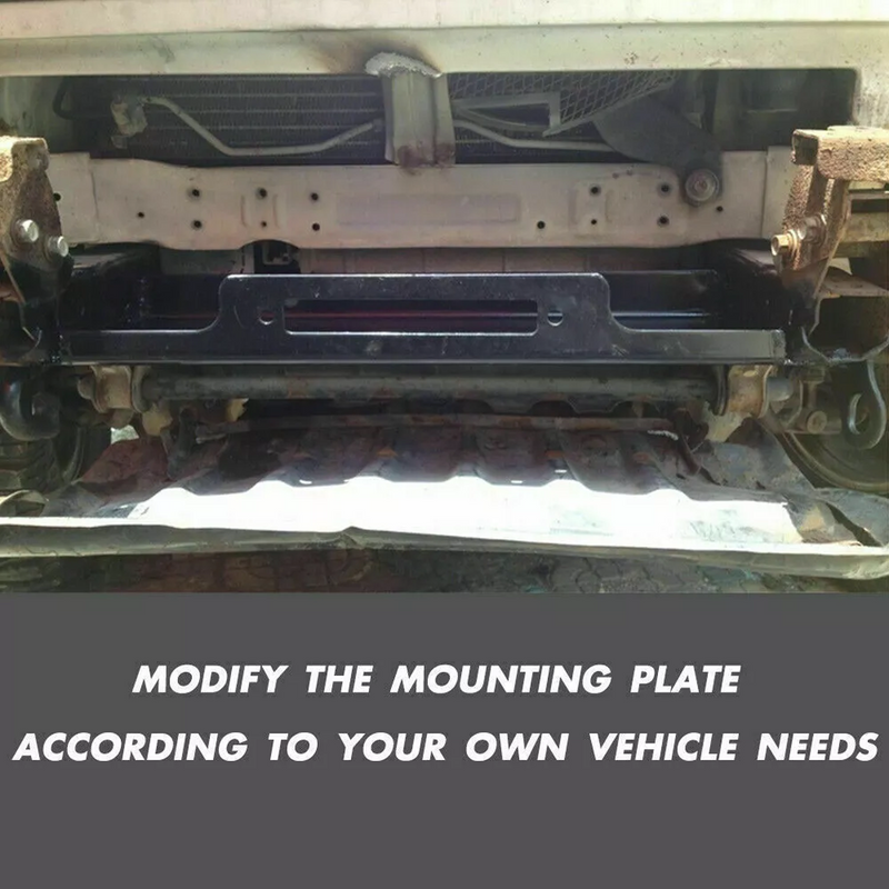 Load image into Gallery viewer, PORIYA Winch Mounting Plate Cradle Steel 8000-14500lbs Universal Truck Trailer
