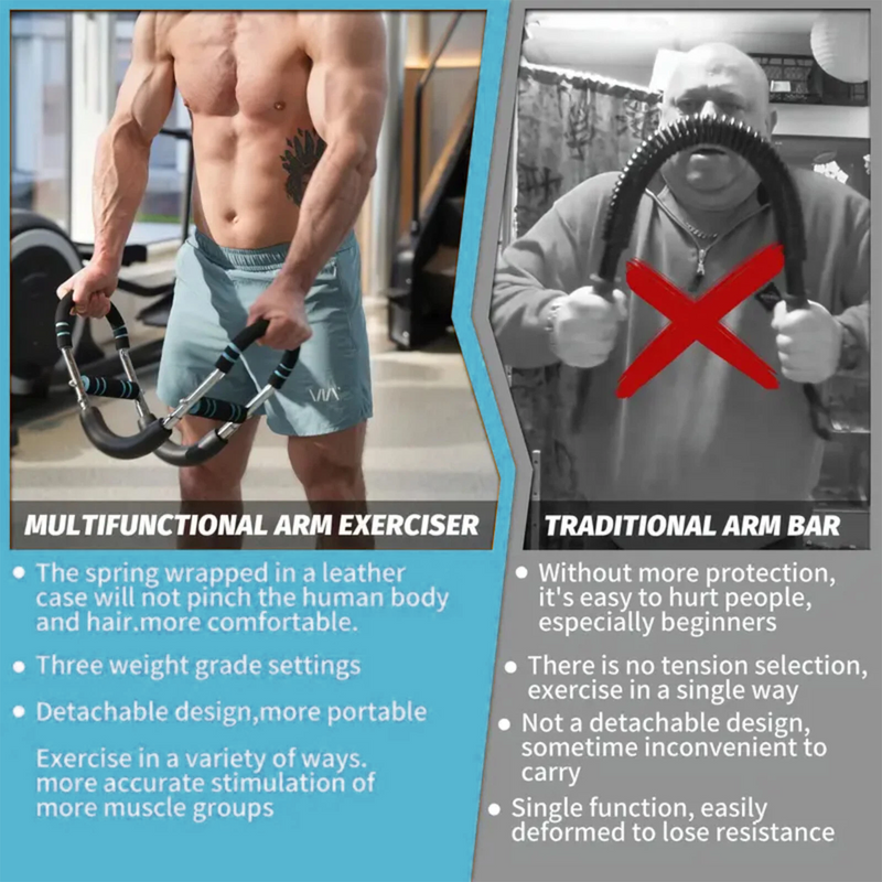 Load image into Gallery viewer, Training Adjustable Arm Trainer 3 Levels Chest Twister Home Workout Detachable
