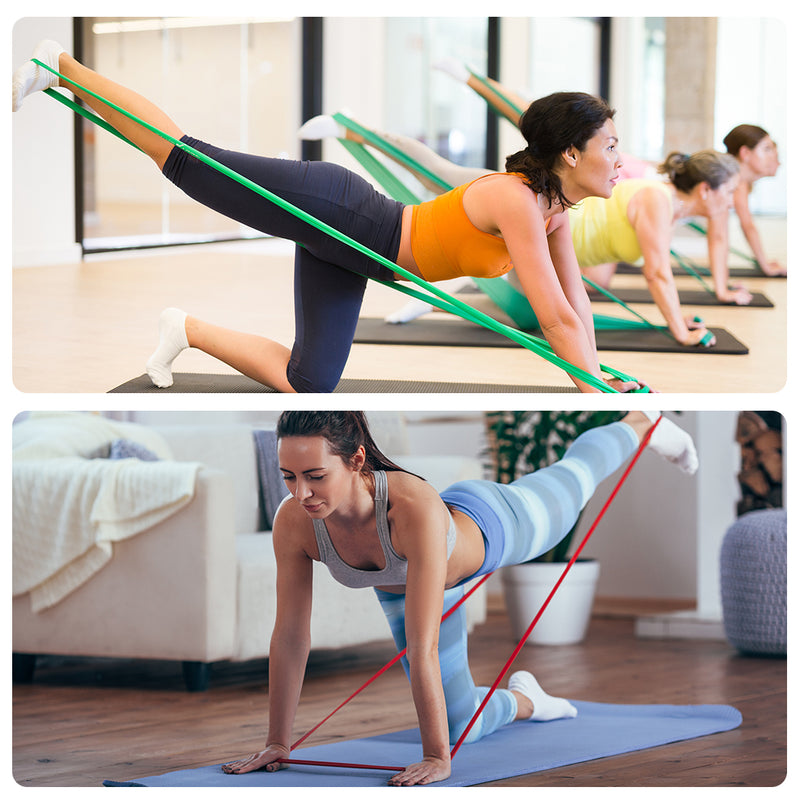 Load image into Gallery viewer, Eco Resistance Bands Biodegradable Natural Latex Yoga/Pilates/Home Workouts
