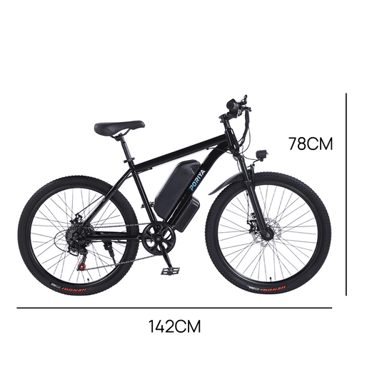26" Mountain eBike 48V 10Ah Magnesium Alloy Electric Bicycle 1500W Motor E-MTB
