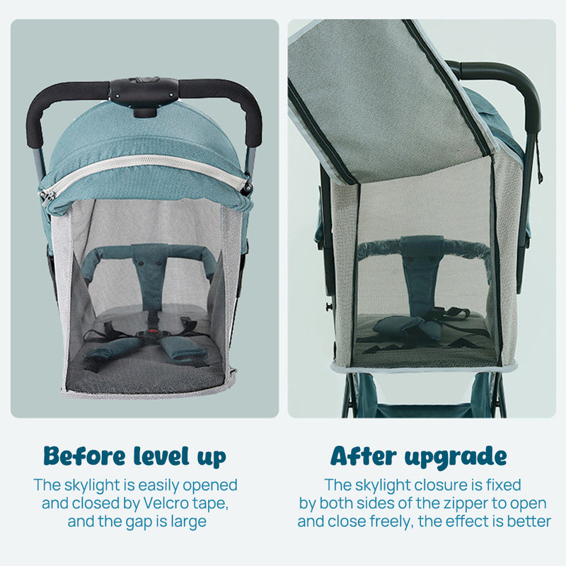 Load image into Gallery viewer, PORIYA Baby Stroller Pram Lightweight Compact Foldable Carry on Plane wi Mosquito Net
