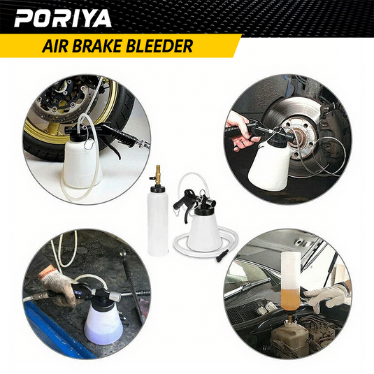 PORIYA 1L/3L  Air Brake Bleeder Clutch Vacuum Bleeding Extractor Fluid Fill Adapter Kit