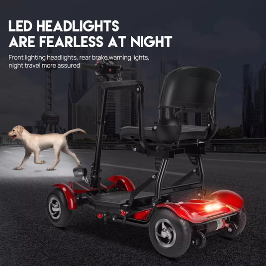 PORIYA Electric Mobility Scooter Electric Motorised Power Portable Folding 40KM Range