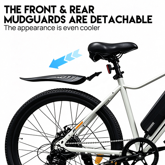 PORIYA 1500W 26“ Electric Mountain Bike 48V 10.4Ah Shimano 7 Speed Off Road AU