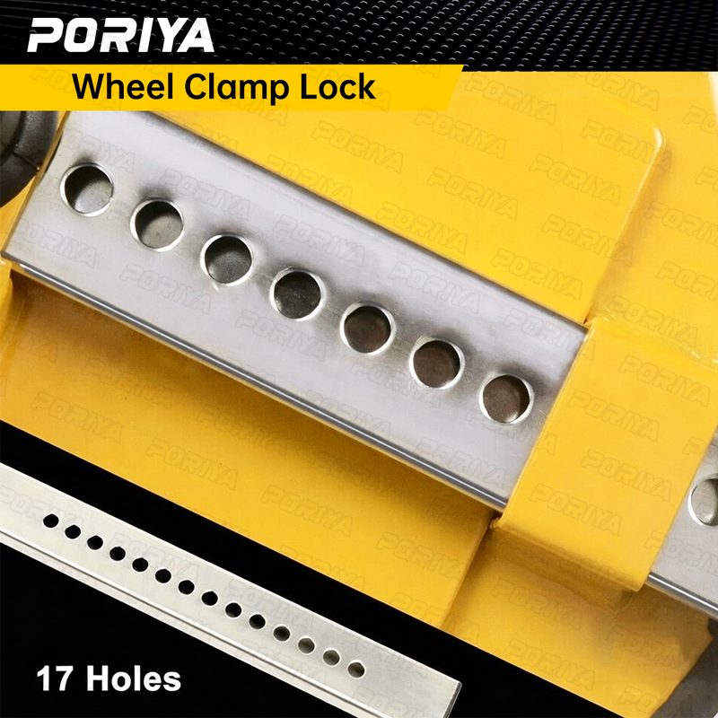 Load image into Gallery viewer, PORIYA Wheel Lock Clamp Car Caravan Trailer Security Keys Heavy Duty 13''-15''
