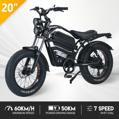 Load image into Gallery viewer, Electric Bicycle Ebike 48V 2000W Mountain Bike 20&quot; Fat Tire Shimano 7 Speed
