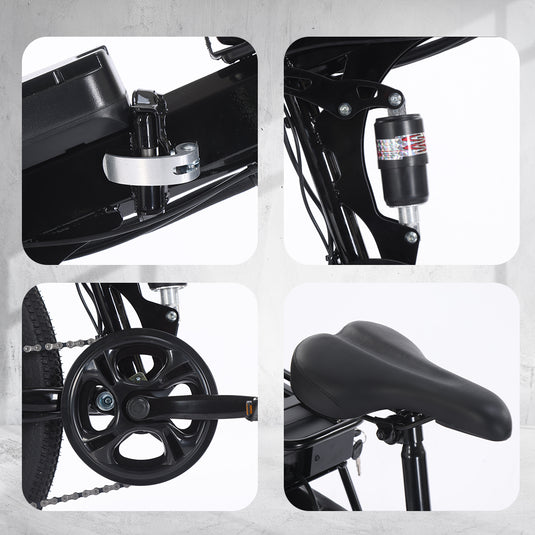 48V 1500W 26" Foldable Electric Bike Off Road E-Bike Mountain Bicycle E-MTB