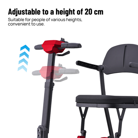 PORIYA 16KG Electric Mobility Scooter Lithium Motorised Foldable w/ Storage Basket