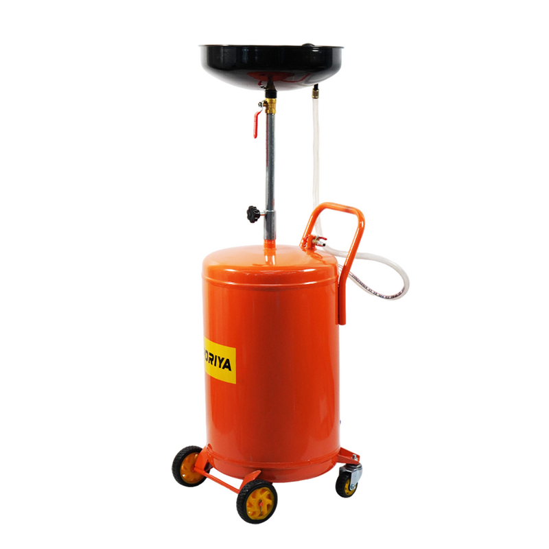 Load image into Gallery viewer, PORIYA 80L Waste Oil Drainer Fluid Change Tank Oil Drain Container Air Operated Mobile
