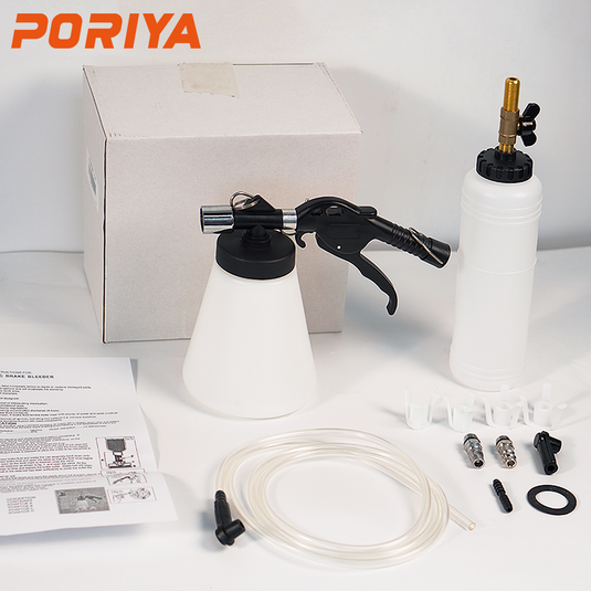 PORIYA 1L/3L  Air Brake Bleeder Clutch Vacuum Bleeding Extractor Fluid Fill Adapter Kit