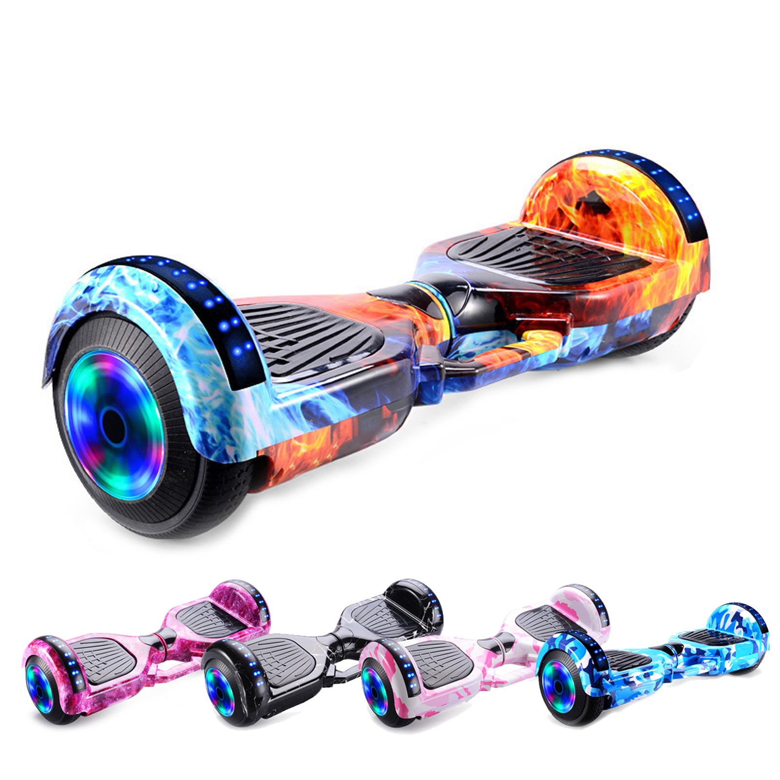Leds Balanci PORIYA Electric Hoverboard Bluetooth Speaker Portable LED Self Balanci