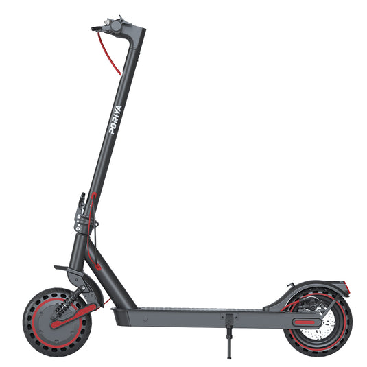 PORIYA Portable Electric Scooter 900W 40KM/H 50KM Foldable E Bike w/ Shock Absorption
