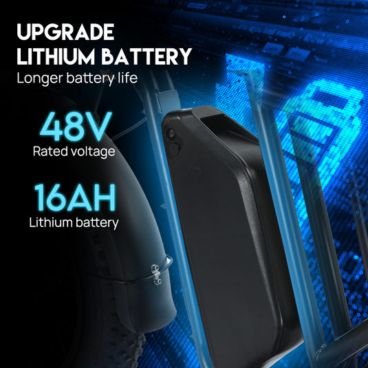 PORIYA 2000W 20" Electric Bike 48V 16Ah 60km/h MTB Ebike 70KMH Mountain Bicycle E-Bike