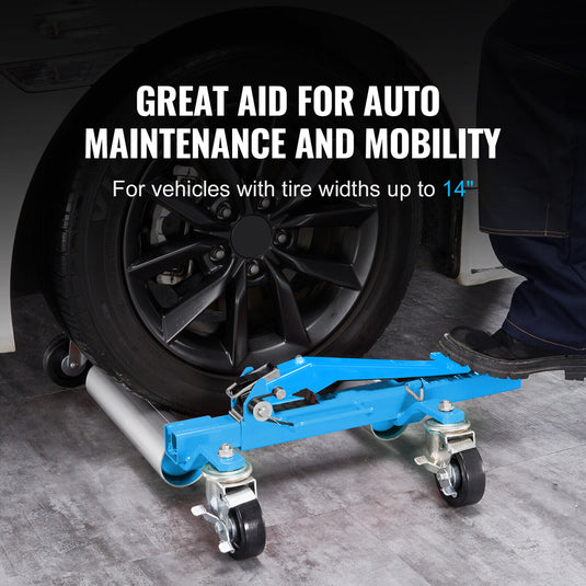 PORIYA Ratcheting Wheel Dolly 750kg Auto Truck Vehicle Moving Lift Jack Car Skate