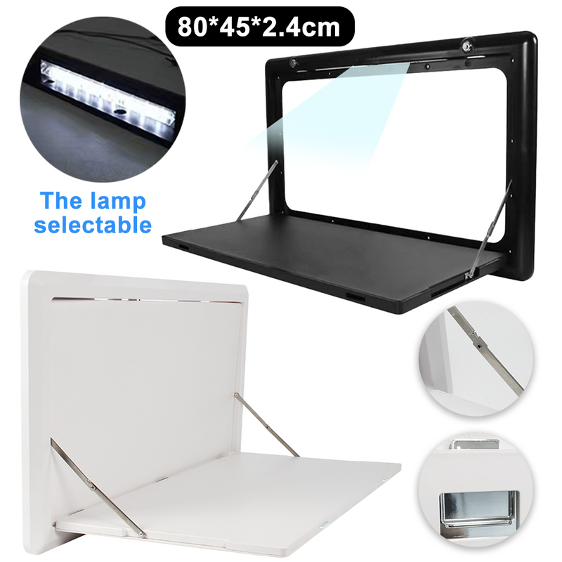 Load image into Gallery viewer, PORIYA 800 x 450mm Caravan Table Foldout Picnic Camping Outdoor Aluminum Desk Motorhome
