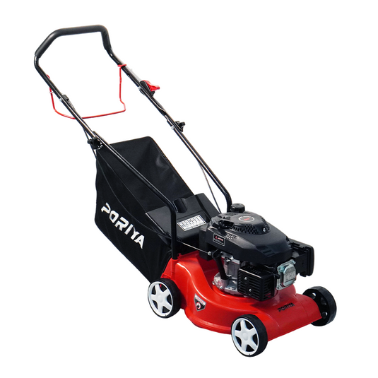 PORIYA Lawn Mower 16" 4 Stroke Engine oil Powered Hand Push Engine Lawnmower