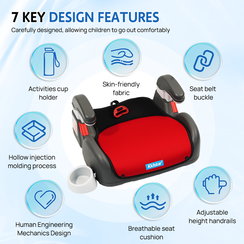 Load image into Gallery viewer, PORIYA 3-12 Years Car Booster Seat Safety Chair Toddler Children Child Kids Sturdy Seat
