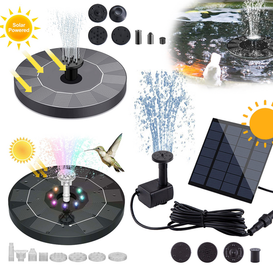 Solar Pond Pump Water Fountain Outdoor Powered Submersible Filter AU