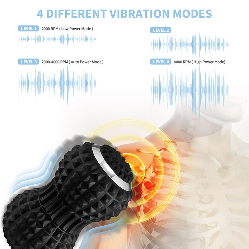 Load image into Gallery viewer, Vibrating Roller Massager Electric Massage Ball Back Foot Muscle Pain Relief AU
