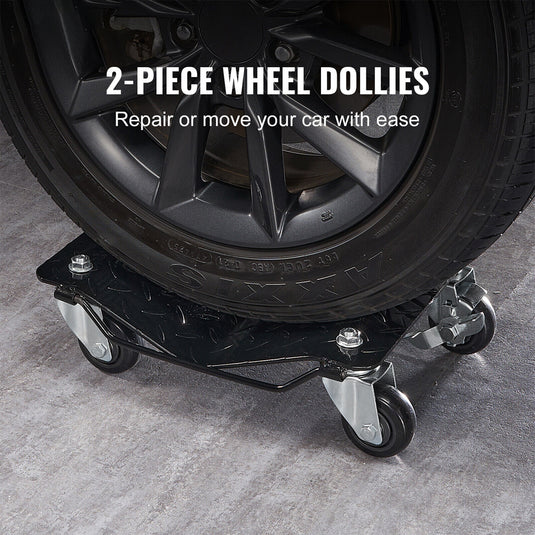 PORIYA Car Dolly Wheel Tire Moving 3ton (6600lbs) Heavy Duty Skate Auto Repair Jack