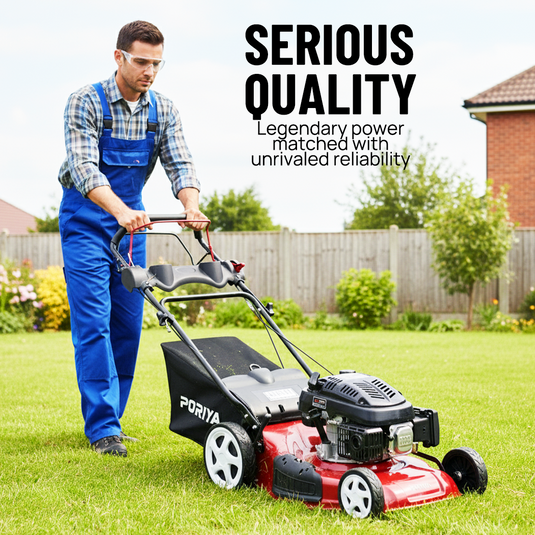 PORIYA 20" Self-Propelled Lawn Mower 220cc 4-Stroke Engine oil Push Lawnmower