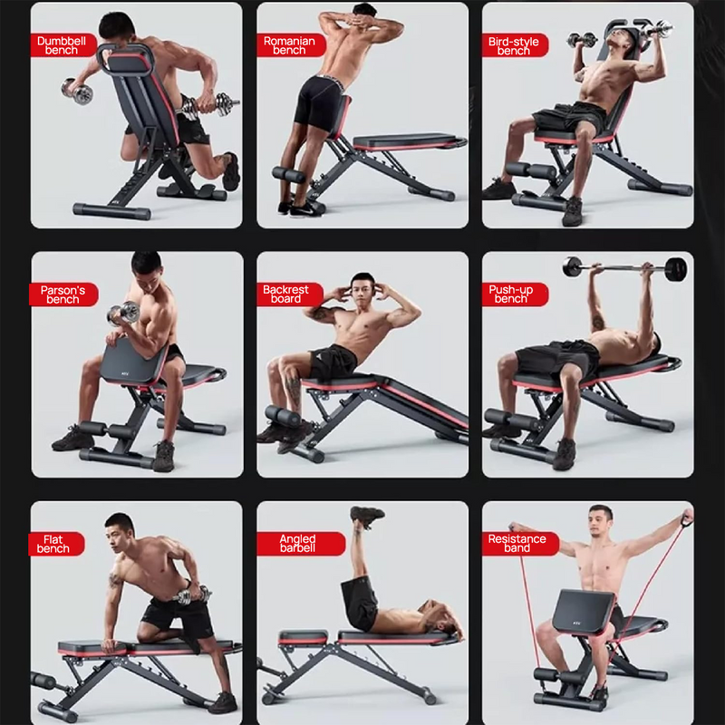Load image into Gallery viewer, PORIYA Adjustable Dumbbell Weight Bench Full Body Workout Foldable Incline Decline Gym
