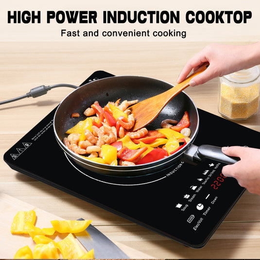 PORIYA 2200W Electric Induction Cooktop Portable Ceramic Glass Cook Top Kitchen Cooker