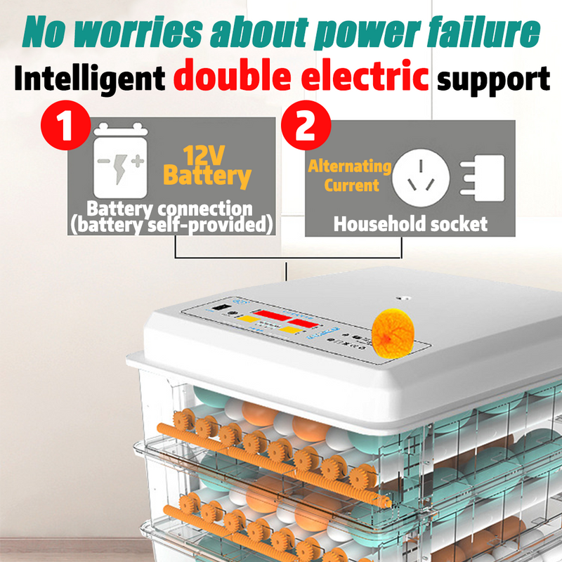 Load image into Gallery viewer, PORIYA 64 Eggs Digital Egg Incubator LED Fully Automatic Turning Chicken Duck Poultry
