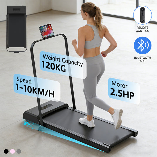 PORIYA Electric Quiet Under Desk Treadmill for Home Gym Fitness Remote Control