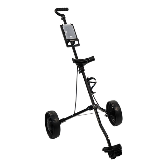 PORIYA Golf Buggy Quick Folding Trolley Golf Cart Trolley 2 Wheels Cup Holder