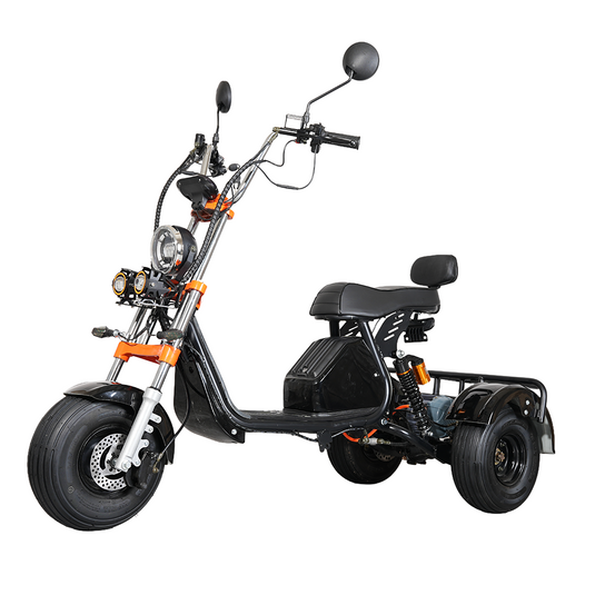 PORIYA Electric Scooter 3000W 60KM/H Adult Off Road 3 Wheels E-Scooter w/ Basket