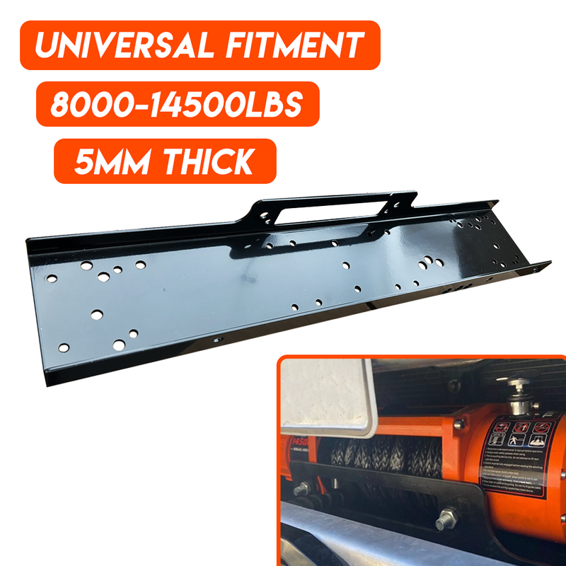 Load image into Gallery viewer, PORIYA Winch Mounting Plate Cradle Steel 8000-14500lbs Universal Truck Trailer
