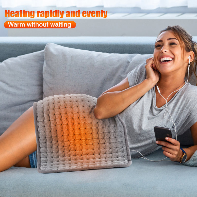 Load image into Gallery viewer, PORIYA 3 Sizes Electric Heating Pad Therapy Warmer Mat Neck Shoulder Back Pain Relief
