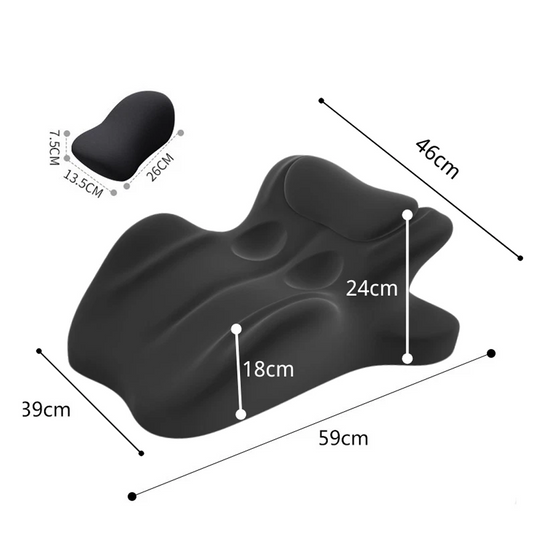 PORIYA Memory Foam Wedge Pillow Sleeping Cushion Neck Back Support 27° Ergonomic Pillow