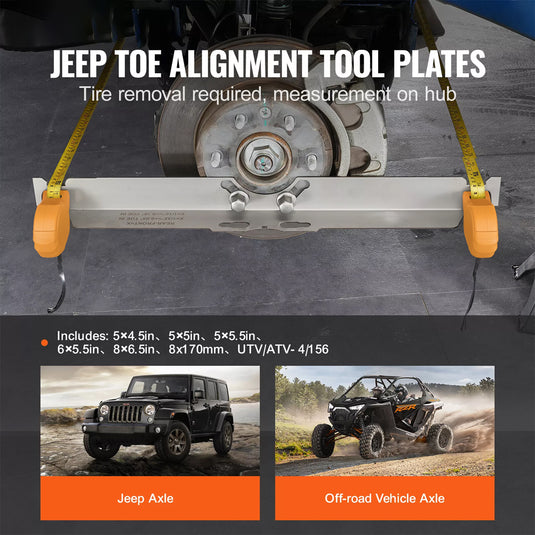 PORIYA Wheel Alignment Tool Accurate Measure Tape And Conversion Chart