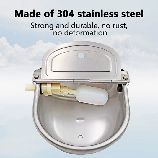 PORIYA Stainless Pipe Water Trough Bowl Auto Drinking For Dog Horse Chicken Auto Fill