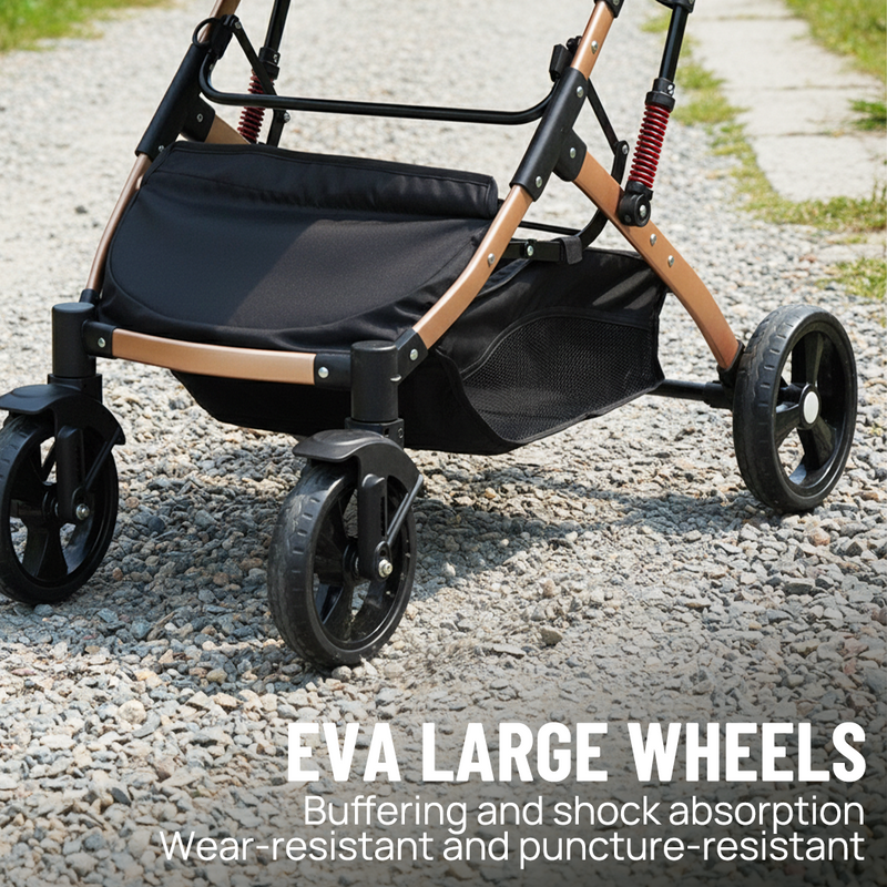 Load image into Gallery viewer, PORIYA Baby Pram Stroller Car Seat 3 in1 Foldable Kid Bassinet Newborn Travel Pushchair
