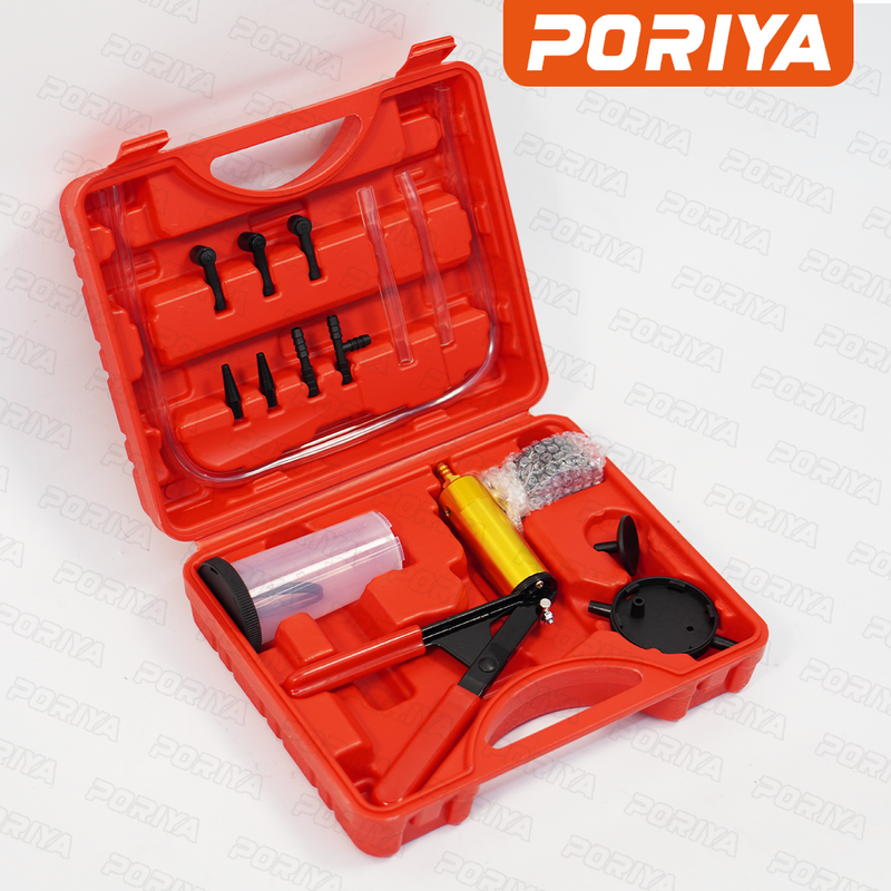 Load image into Gallery viewer, PORIYA Vacuum Pressure Pump Brake Bleeder Kit Bleeding Tester Hand Held Bleed Tool Set
