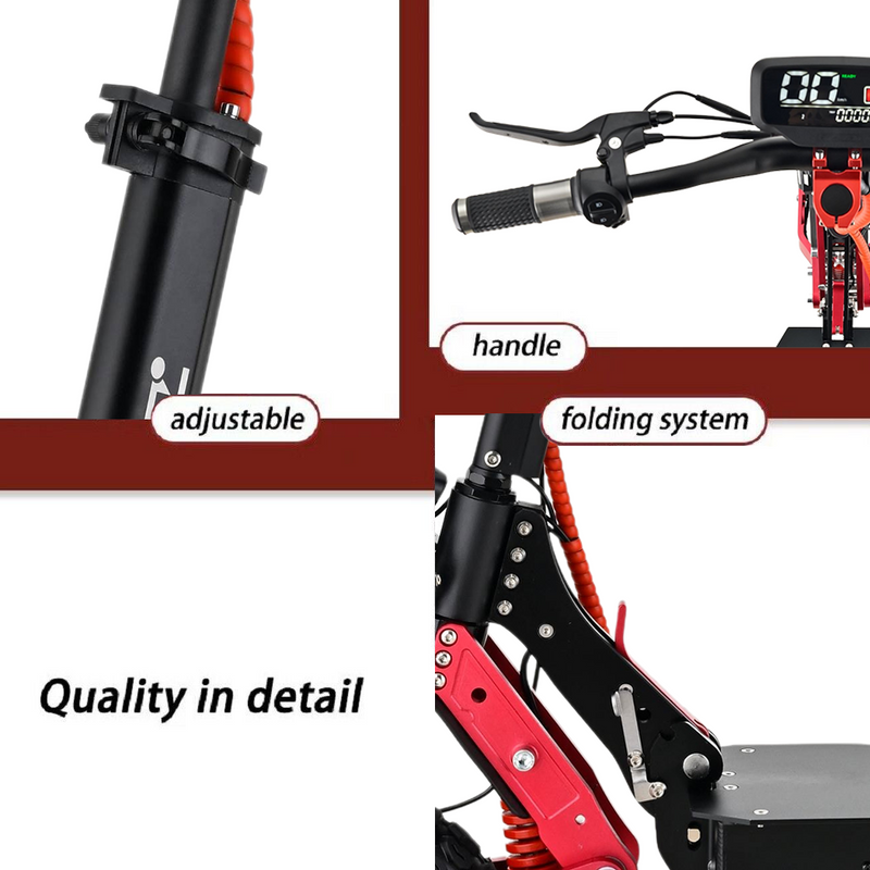 Load image into Gallery viewer, 4000W 70-80KM/H Portable Electric Scooter Dual Motor Foldable Off Road E-Bike
