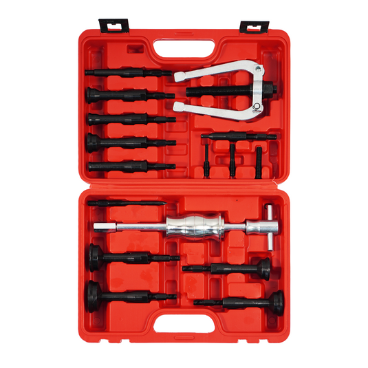 PORIYA 16PCS Blind Hole Pilot Internal Extractor Remover Bearing Puller Set with Case