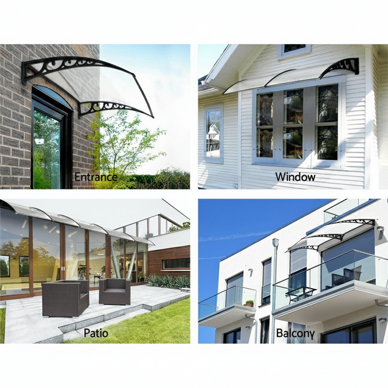 Load image into Gallery viewer, PORIYA Window Door Awning Outdoor Balcony Door Canopy Shelter Rain Cover Wind Shield

