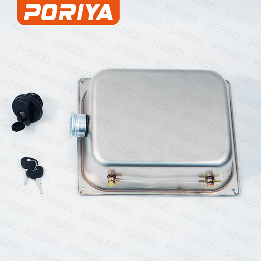 PORIYA 7L Air Diesel Heater Fuel Tank Oil With Lock Stainless Steel For Car Truck