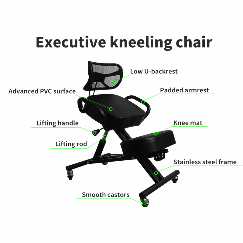 Load image into Gallery viewer, Kneeling Chair Office Home Ergonomic Posture Back Stretch Rest Chair Knee Seat
