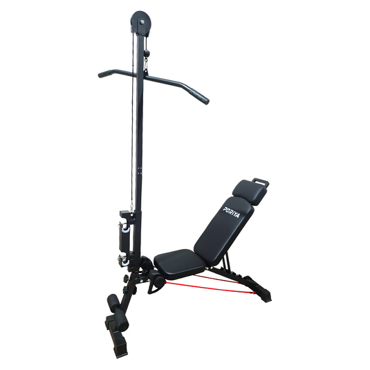 PORIYA 9In1 Foldable Adjustable Weight Bench Fitness Bench Adjustable Bench Gym