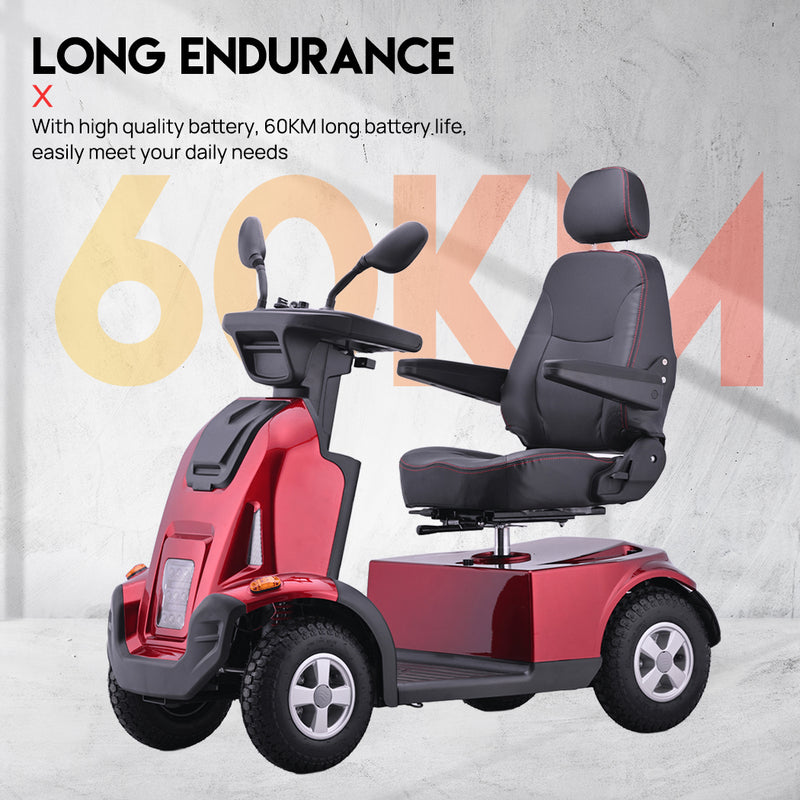 Load image into Gallery viewer, Electric Mobility Scooter 60KM Range /h 150KG Electric Motorised for Elderly12km
