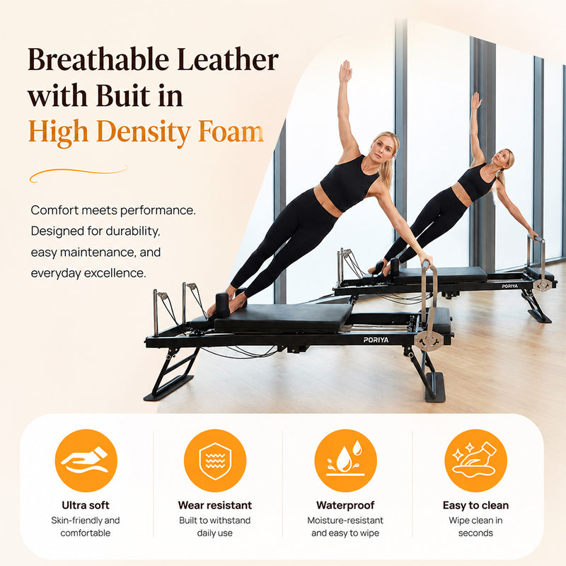 Load image into Gallery viewer, PORIYA Foldable Reformer Pilates Home Gym Use Foldable Design AU Stock
