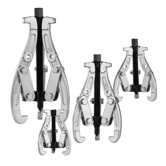 PORIYA Gear Puller Set 3" 4" 6" 8" 3-Jaw Bearing Puller Wheel Gear Pulley 4PCS